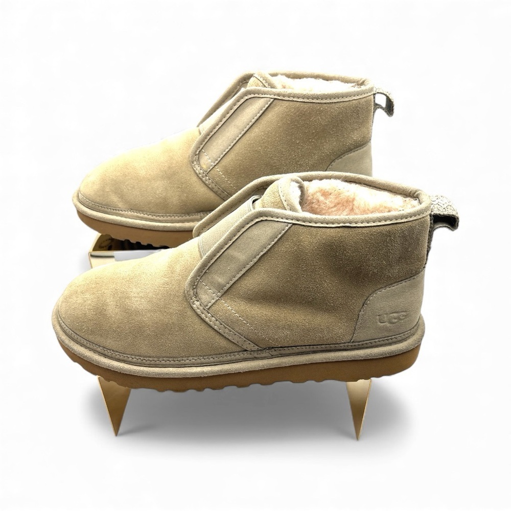 UGG Neumel Flex Chukka Boot Slip on Sheepskin Chestnut Brown Men's Sz 10 - Picture 5 of 9
